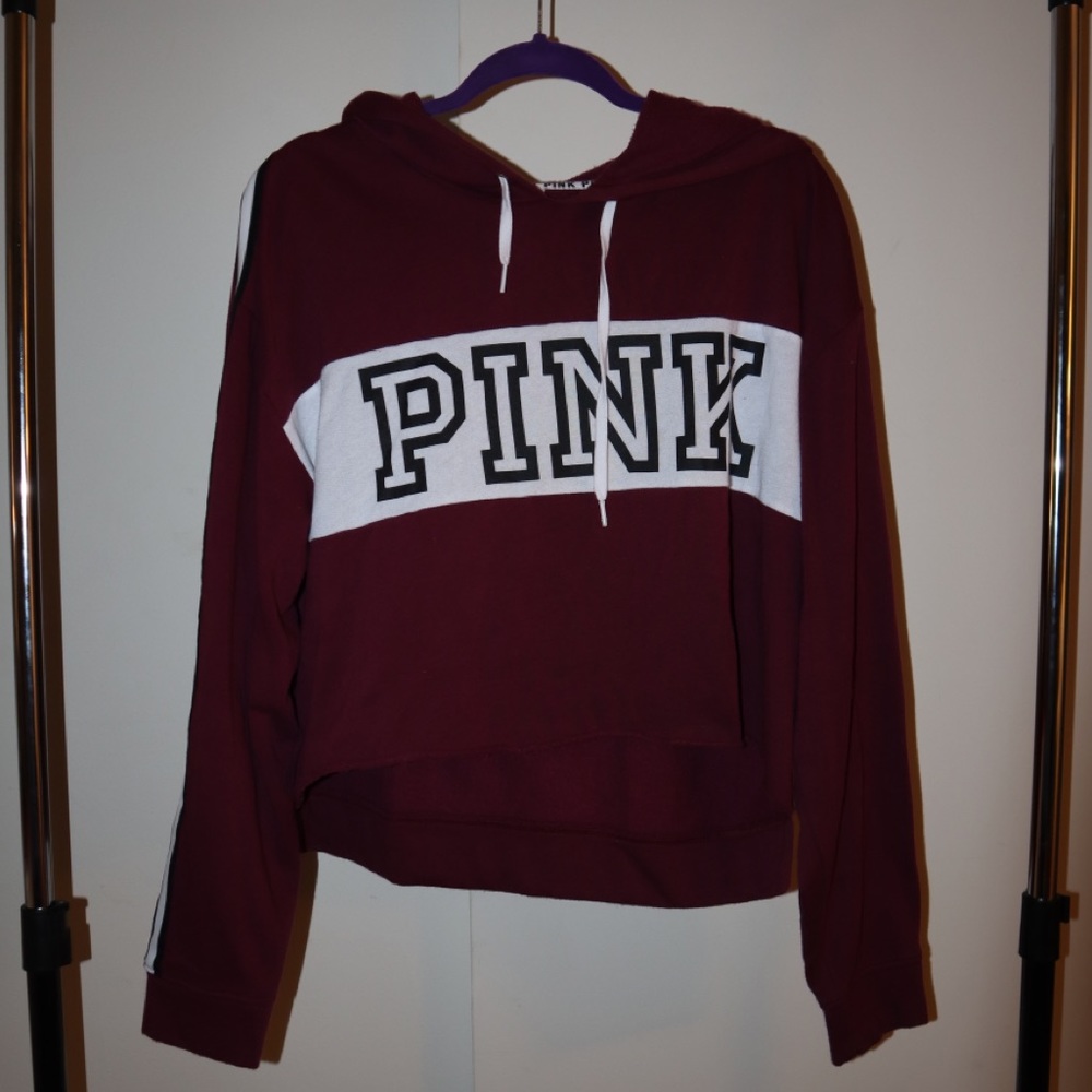 Victoria’s Secret Pink Crop Top Hoodie